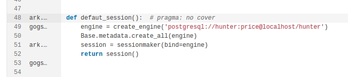 Exempt a block of Python code from coverage