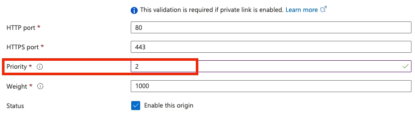 Set the priority of the replica origin to 2