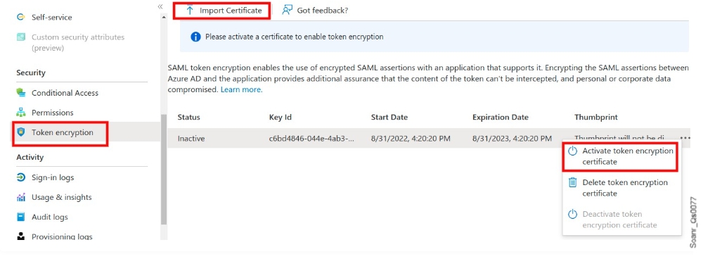 Activate encryption in Microsoft Entra ID